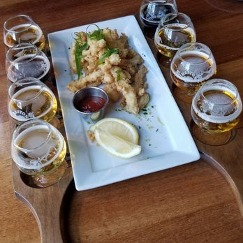 Firestone Walker Brewing- Buellton - Sampled IPAs and blonde beers, with a side of calamri, great combo to start off with! - Brewpubs Near Me - Buellton, California Firestone Walker Brewing- Buellton - Sampled IPAs and blonde beers, with a side of calamri, great combo to start off with! - Brewpubs Near Me - Buellton, California