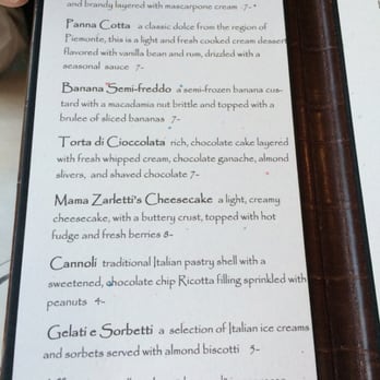 Zarletti - Desserts- save room! - Italian Near Me - Milwaukee, Wisconsin Zarletti - Desserts- save room! - Italian Near Me - Milwaukee, Wisconsin