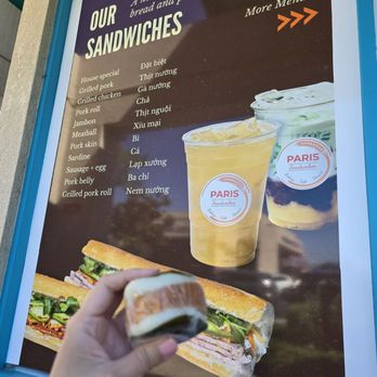 Paris Sandwiches - Menu - Vietnamese Near Me - San Diego, California