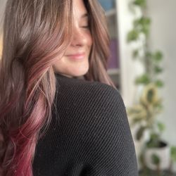 Colourfully You Studio - Kiss of pink with all the face framing