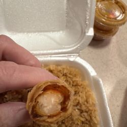 If you could see the texture it was like rubbing and you could taste they were scorched.