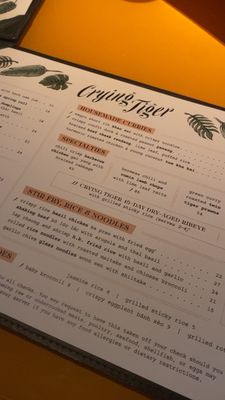 Menu photo 3 Crying Tiger Chicago, IL