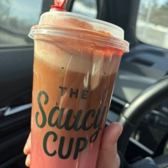 The Saucy Cup - Red flag latte - Coffee & Tea Near Me - Wayne, New Jersey The Saucy Cup - Red flag latte - Coffee & Tea Near Me - Wayne, New Jersey