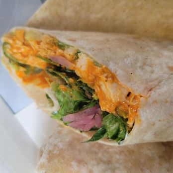 Pret A Manger - Creamy chipotle chicken and avo wrap - Coffee & Tea Near Me - Philadelphia, Pennsylvania Pret A Manger - Creamy chipotle chicken and avo wrap - Coffee & Tea Near Me - Philadelphia, Pennsylvania