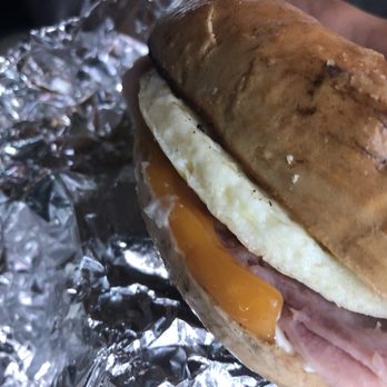 BIGGBY COFFEE - Ham egg and cheese  on French toast bragel - Coffee & Tea Near Me - Florence, Kentucky