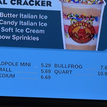 Jeremiah's Italian Ice - Prices as of July 2026. - Ice Cream & Frozen Yogurt Near Me - Cedar Park, Texas Jeremiah's Italian Ice - Prices as of July 2026. - Ice Cream & Frozen Yogurt Near Me - Cedar Park, Texas