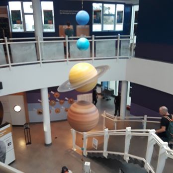 Arecibo Observatory - The visitors' center includes some pretty neat space stuff, like this hanging model of the solar system - Observatories Near Me - Arecibo, Puerto Rico