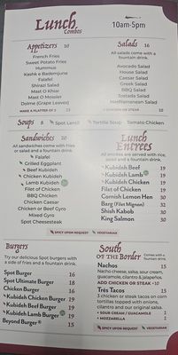 Menu photo 2 The Spot Encino, CA Menu photo 2 The Spot Encino, CA