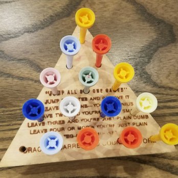 Cracker Barrel - Peg game to help pass the time. Supposed to only leave one peg. - Southern Near Me - Victorville, California Cracker Barrel - Peg game to help pass the time. Supposed to only leave one peg. - Southern Near Me - Victorville, California
