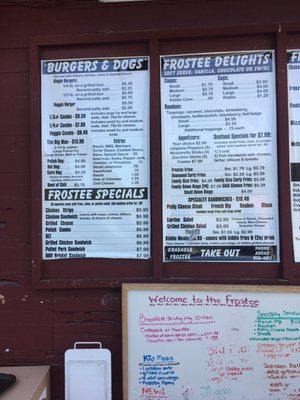 Menu photo 6 Graeagle Mountain Frostee Graeagle, CA
