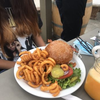 Marvin's Restaurant - Burger with curly fries - American Near Me - Cotati, California Marvin's Restaurant - Burger with curly fries - American Near Me - Cotati, California