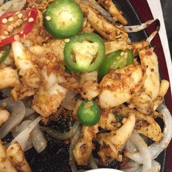 Garlic & Chives - Grilled calamari salad - Vietnamese Near Me - Artesia, California Garlic & Chives - Grilled calamari salad - Vietnamese Near Me - Artesia, California