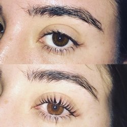 Renew You - Eyelash lift and tint: before and after