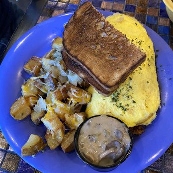 Squeeze In - Spanish Flay Omelette with creamy mushroom sauce - American Near Me - Las Vegas, Nevada Squeeze In - Spanish Flay Omelette with creamy mushroom sauce - American Near Me - Las Vegas, Nevada