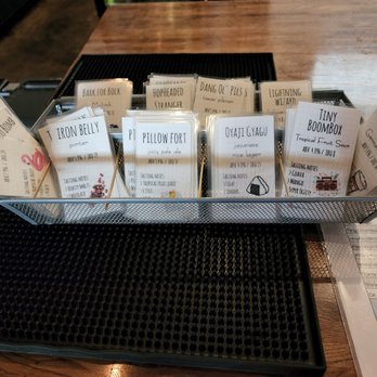 The Brewtorium Brewery & Kitchen - Flight choices - Brewpubs Near Me - Austin, Texas