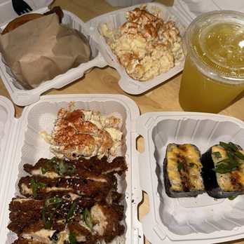 Shootz - Kimchi Butter Katsu Chicken 2 Pc Spam Brulee Musubi Mac Salad Mango Tea Lemonade - Hawaiian Near Me - Ontario, California