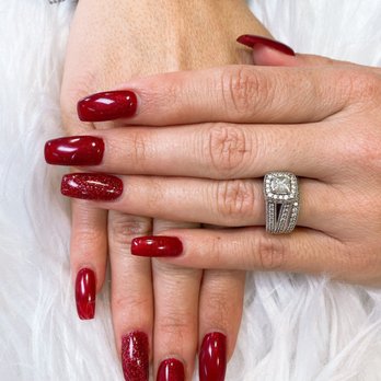 Best Nails & Spa - My Christmas Nails done by Amy - Nail Salons Near Me - Long Beach, California