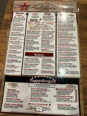 Menu photo 1 Pappy's Cafe Houston, TX Menu photo 1 Pappy's Cafe Houston, TX