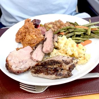 Vast - July 4th lunch AYCE - BBQ pork shoulder, marinated flank, apple pie baked beans, green beans, Mac n cheese, fried chicken - American Near Me - Oklahoma City, Oklahoma Vast - July 4th lunch AYCE - BBQ pork shoulder, marinated flank, apple pie baked beans, green beans, Mac n cheese, fried chicken - American Near Me - Oklahoma City, Oklahoma