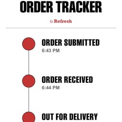 Jimmy John's - Look at my time and an order received time