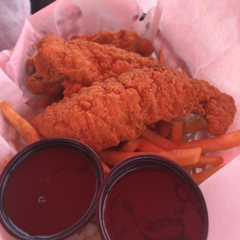 Sidewalk Cafe - Chicken strips, fries and BBQ sauce - Salad Near Me - Arroyo Grande, California Sidewalk Cafe - Chicken strips, fries and BBQ sauce - Salad Near Me - Arroyo Grande, California