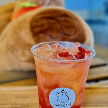 Capy Cafe - Sunrise Fruit Tea - Coffee & Tea Near Me - Folsom, California Capy Cafe - Sunrise Fruit Tea - Coffee & Tea Near Me - Folsom, California