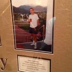 Stanley Museum - Peter Gabriel does not look like that anymore. He visited the Stanley in 1993