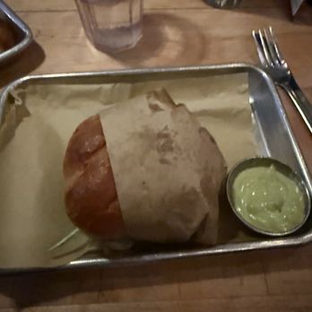 Beauvine Burger Concept - Joe Beef Burger with aioli on the side - Burgers Near Me - Richmond, Virginia Beauvine Burger Concept - Joe Beef Burger with aioli on the side - Burgers Near Me - Richmond, Virginia
