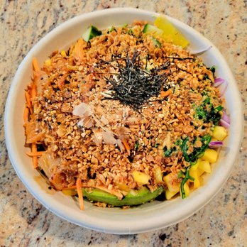 Sushi Monsta - Seared salmon poké bowl with 10 mix-ins and 6 toppings. - Sushi Bars Near Me - Suitland, Maryland