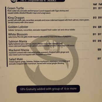 Ari Sushi - Menu 7/30/24 - Sushi Bars Near Me - Des Plaines, Illinois