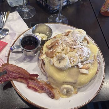 Twisted Fork Brunch Company - Banana pudding pancakes with bacon - Breakfast & Brunch Near Me - Bellmore, New York Twisted Fork Brunch Company - Banana pudding pancakes with bacon - Breakfast & Brunch Near Me - Bellmore, New York
