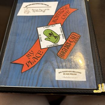 My Place - Front of menu - Desserts Near Me - Montrose, South Dakota