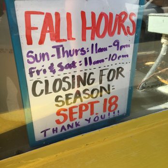 Pronto Pups - Fall Hours - Food Stands Near Me - Grand Haven, Michigan