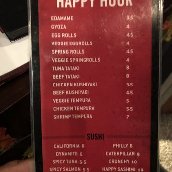 Sushi Tango - Happy Hour Menu - Sushi Bars Near Me - Woodbury, Minnesota