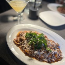 Aqua Blu Kitchen & Cocktails - Ricotta Tortellini and Southside Fizz
