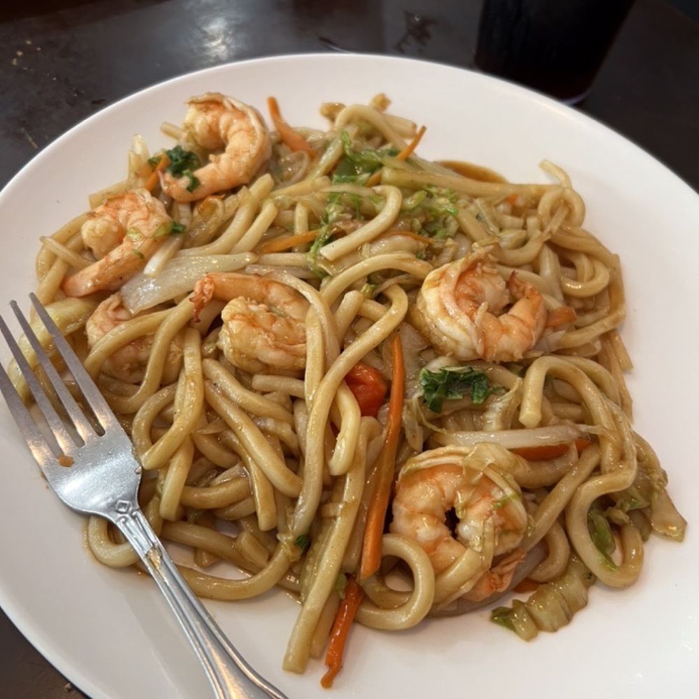 Shrimp udon Shrimp udon
