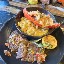 Lobster Mac and Cheese and Skirt Steak Lobster Mac and Cheese and Skirt Steak