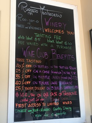 Menu photo 7 Mastroserio Winery Somerset, CA