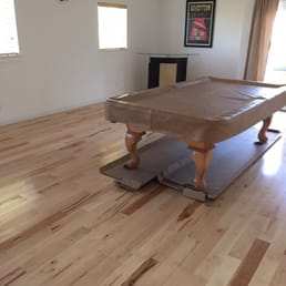 Natural maple in the game room