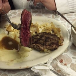 The steak and chop steak. The steak and chop steak.