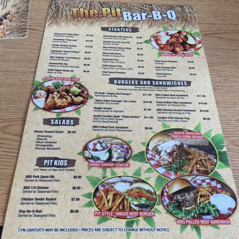 The Pit Bar-B-Q - 2nd Page of the menu! - Barbeque Near Me - Miami, Florida The Pit Bar-B-Q - 2nd Page of the menu! - Barbeque Near Me - Miami, Florida