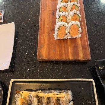 Crazy Tuna - Vegas roll on the bottom and spicy tuna on top - Japanese Near Me - Chandler, Arizona Crazy Tuna - Vegas roll on the bottom and spicy tuna on top - Japanese Near Me - Chandler, Arizona