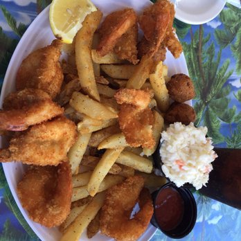 Doc's Seafood & Steaks - The fried shrimp are huge on perfectly battered. The shrimp are even bigger in person. - Seafood Near Me - Corpus Christi, Texas