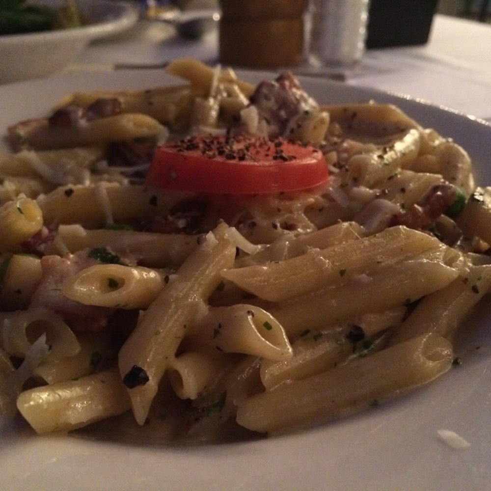 Dalesandro's - Half order of Cabonera pasta - Italian Near Me - Tulsa, Oklahoma Dalesandro's - Half order of Cabonera pasta - Italian Near Me - Tulsa, Oklahoma