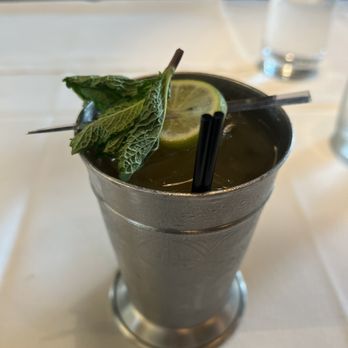 Eddie V's Prime Seafood - Peach Mule - Seafood Near Me - Mclean, Virginia