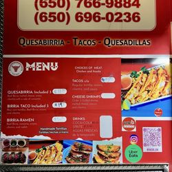 Edi’s Quesabirrias and Tacos - Edi's Menu -- April 2025