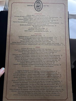 Menu photo 3 Paul & Jimmy's New York, NY Menu photo 3 Paul & Jimmy's New York, NY