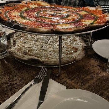 Rubirosa - Small Bianca Pizza and Small Tie-Dye Pizza - Italian Near Me - New York, New York Rubirosa - Small Bianca Pizza and Small Tie-Dye Pizza - Italian Near Me - New York, New York