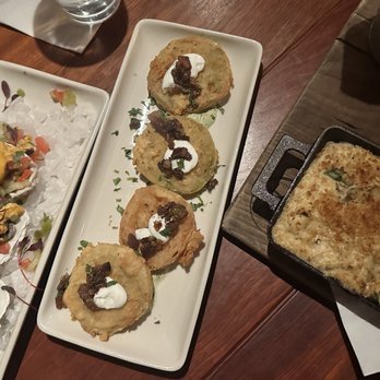 The Ranch - Cornmeal Fried Green Tomatoes Texas Lump Crab Dip - Steakhouses Near Me - Irving, Texas
