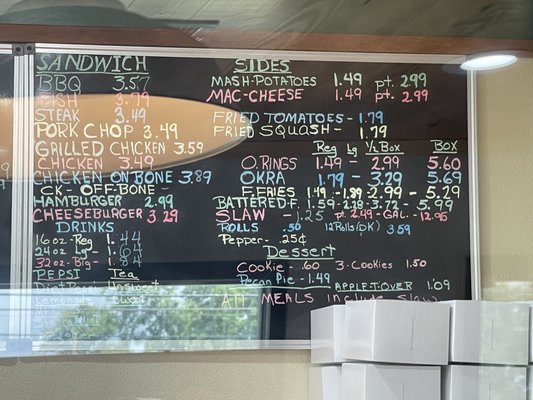 Menu photo 3 Carter's Fried Chicken Adel, GA